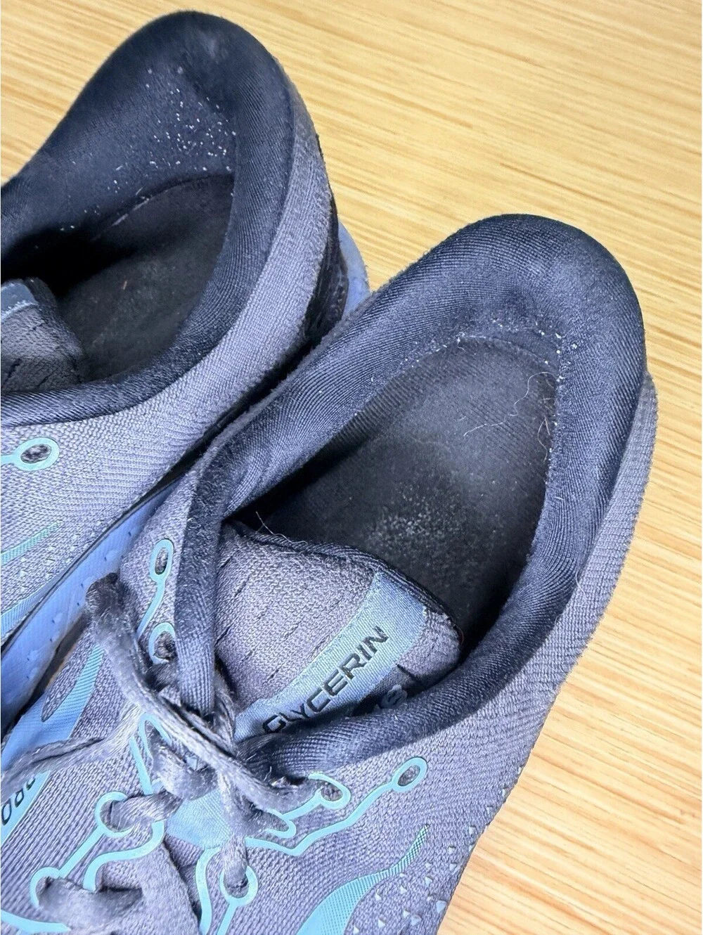 Brooks 'Glycerin 18' Womens Running Shoes Sneakers Women US 9.5 Grey Black Blue